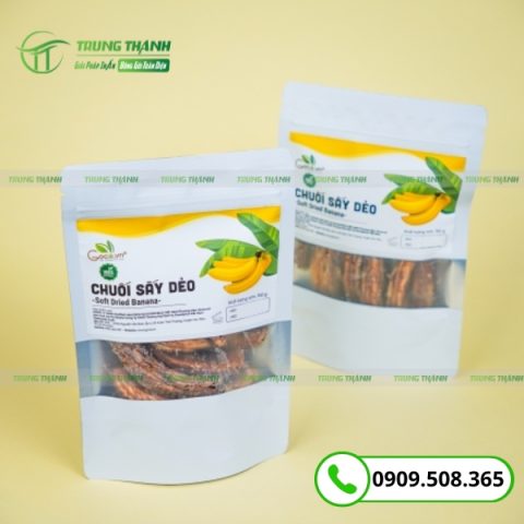 Bao bì đóng gói đựng chuối sấy