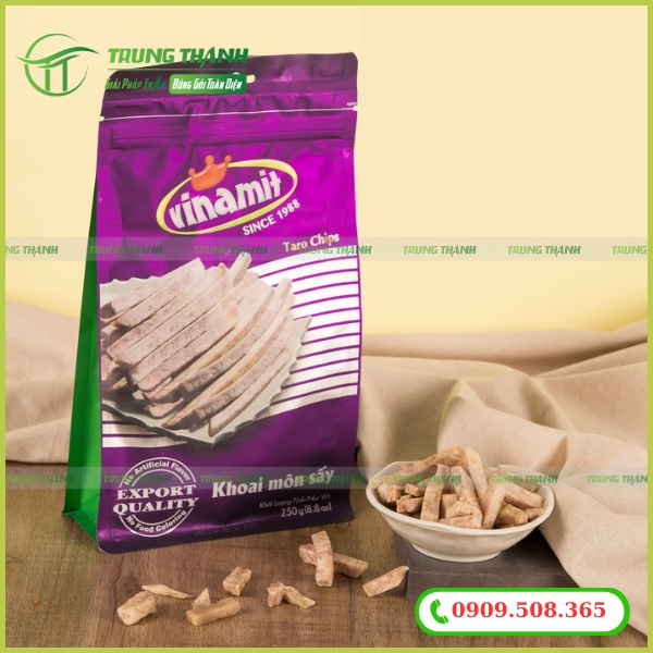 Bao bì đựng khoai môn sấy siêu đẹp