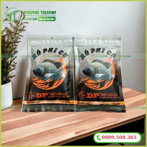 Bao bì đựng mồi cá rô phi