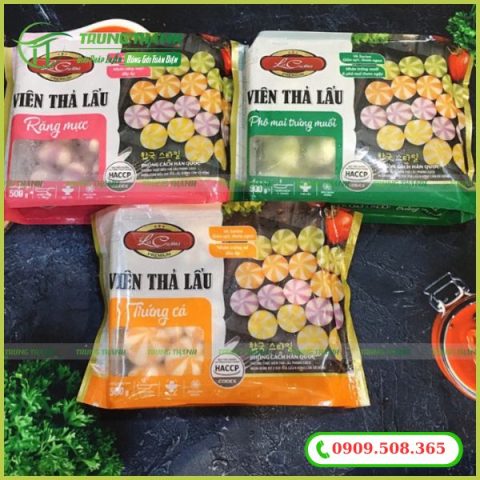 Bao bì hàn lưng đựng viên thả lẩu