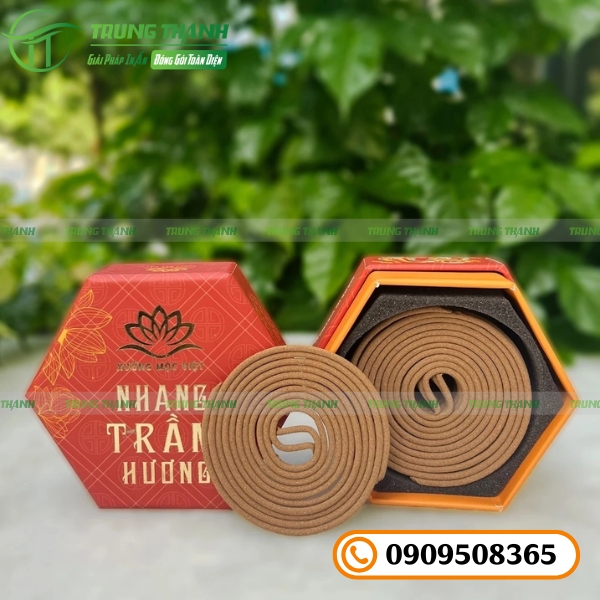 Bao bì hộp giấy nhang khoanh