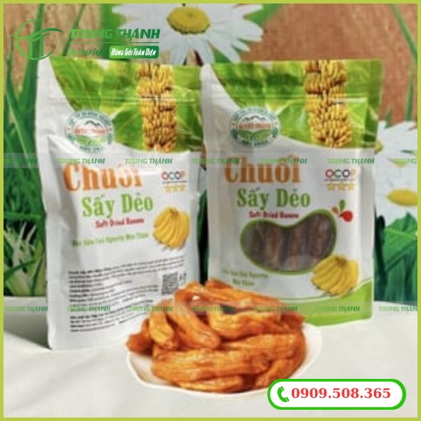 Bao bì màng ghép đựng chuối sấy
