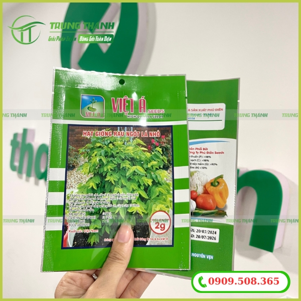 Bao bì màng ghép đựng hạt giống