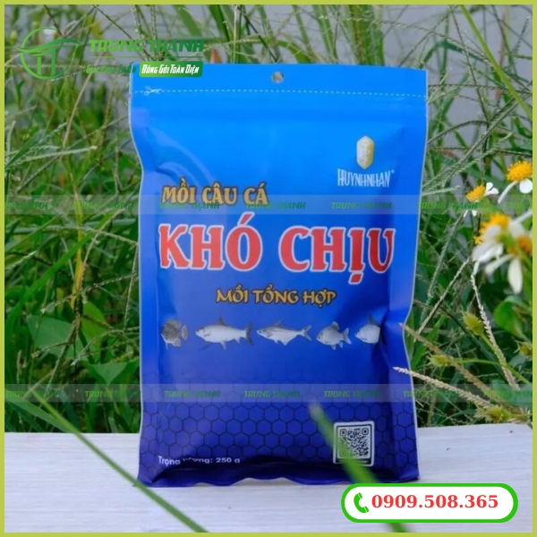 Bao bì màng ghép đựng mồi câu cá