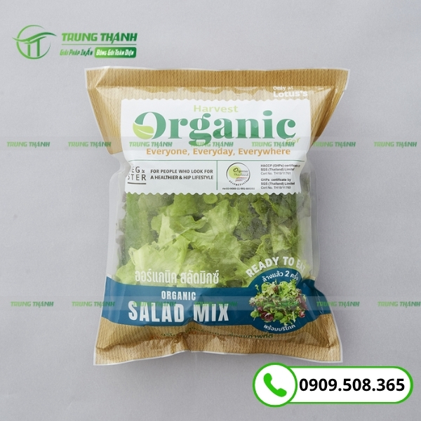 Bao bì sản phẩm màng ghép đựng rau
