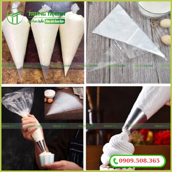 Bao bì tam giác nặn kem