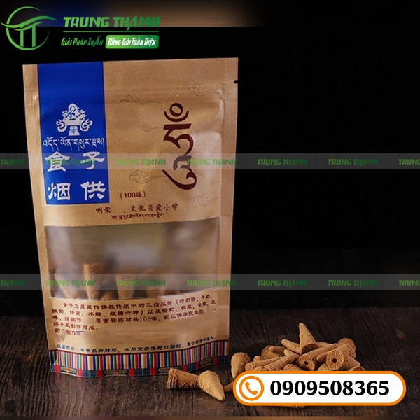 Bao bì zip giấy đựng nhang