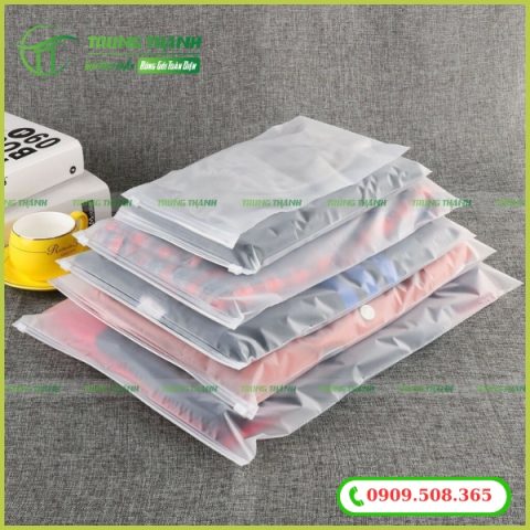 Bao bì zip khóa kéo may mặc