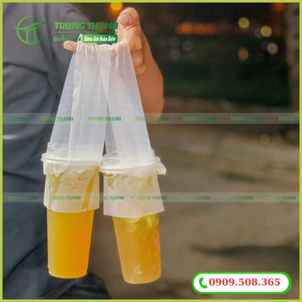 Bao chữ T đựng ly nhựa