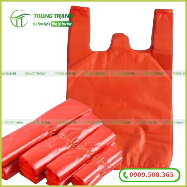 Bì xốp màu đỏ dùng để đi chợ