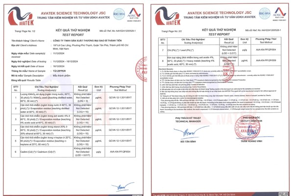 chứng nhận in ấn bao bì sản phẩm 