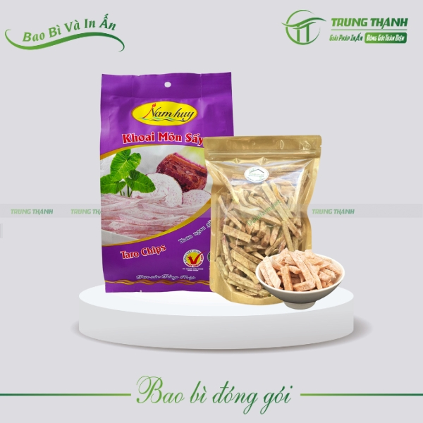 Đại diện bao bì khoai môn sấy