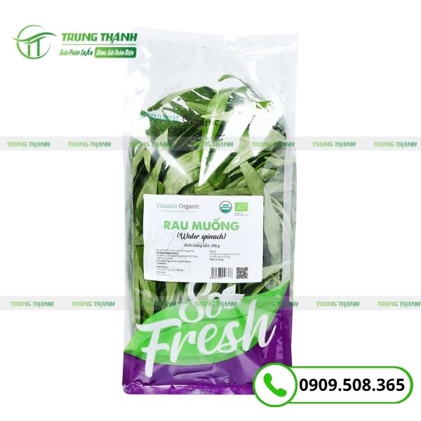 In ấn thông tin logo sắc nét đẹp lên túi đựng rau