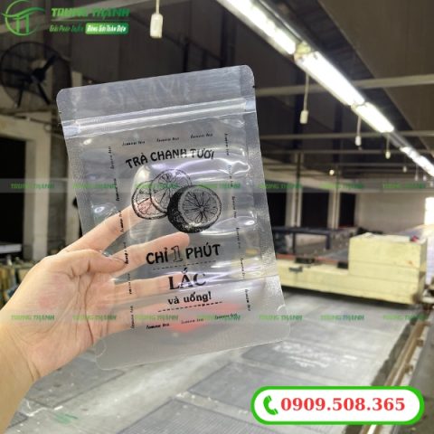 In bao bì đựng nước chanh