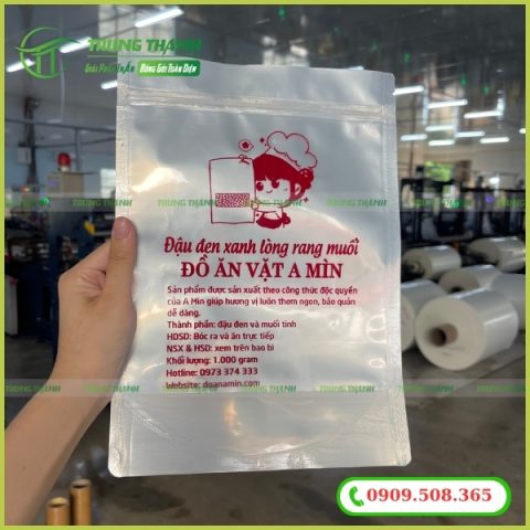 In túi zip bạc giá rẻ