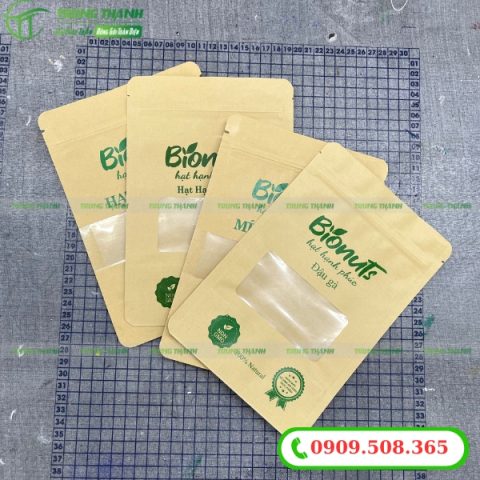 In túi zip giấy đựng thực phẩm