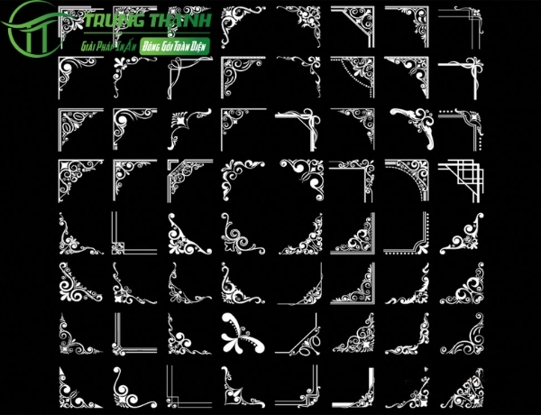 Khung viền hoa văn cổ điển sang trọng vector