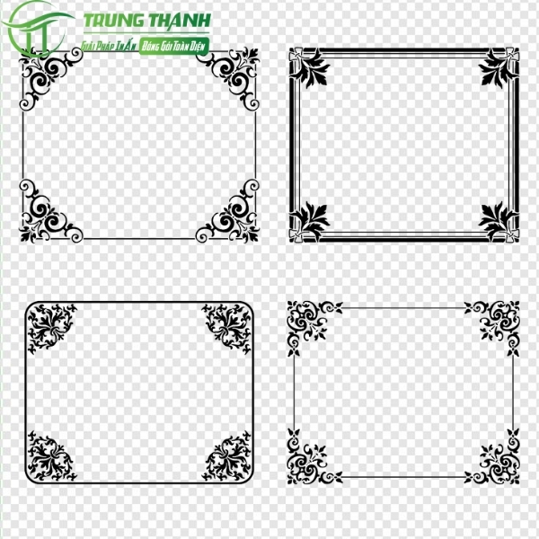 Khung viền hoa văn đơn giản