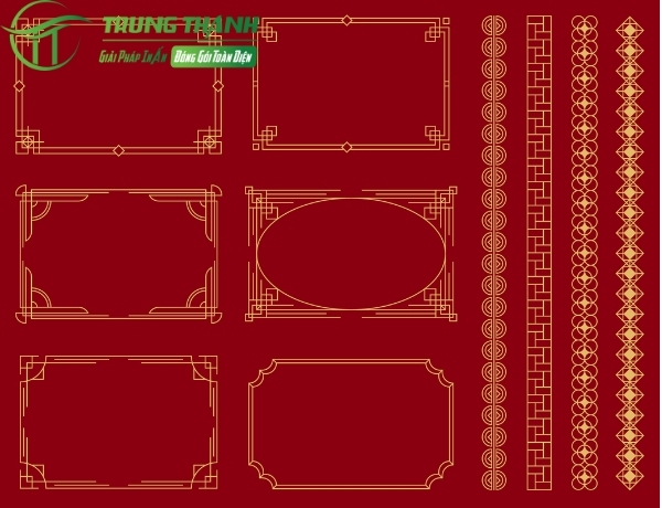 Khung viền hoa văn dung sang trọng