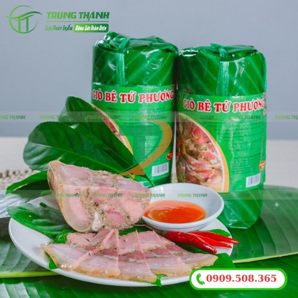 Lá chuối giả gói bánh giò