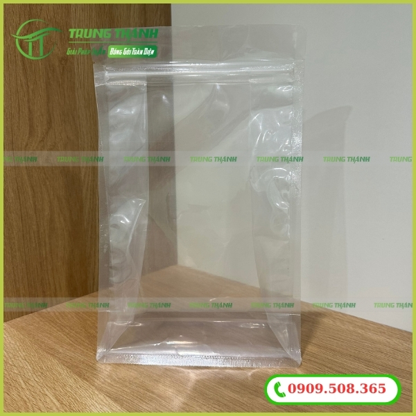 Mẫu túi zip 8 cạnh trong