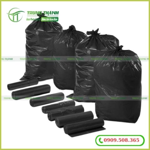 Mua túi rác màu đen công nghiệp HD đen giá sỉ