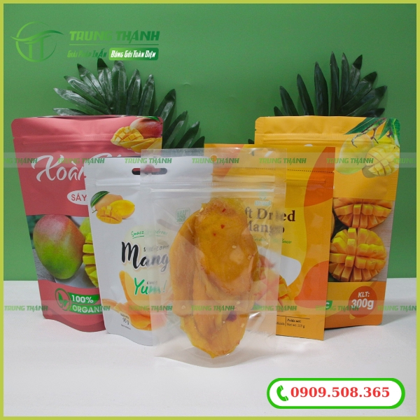 Nhận sản xuất bao bì xoài sấy dẻo giá rẻ
