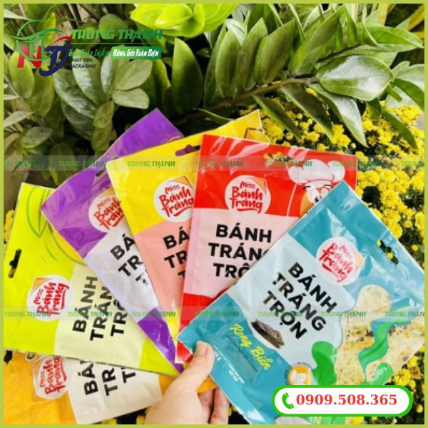 Nhận sản xuất và in túi nilon bánh tráng giá sỉ