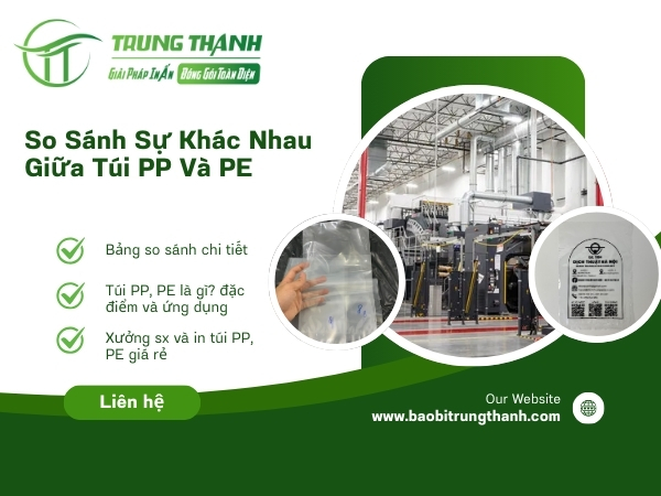 So sánh khác nhau túi PP và PE