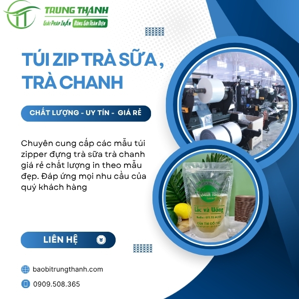 Trung Thành chuyên cung cấp các loại túi đựng trà chanh trà sữa