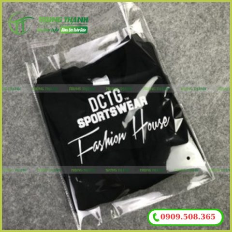 Túi OPP dán miệng đứng áo
