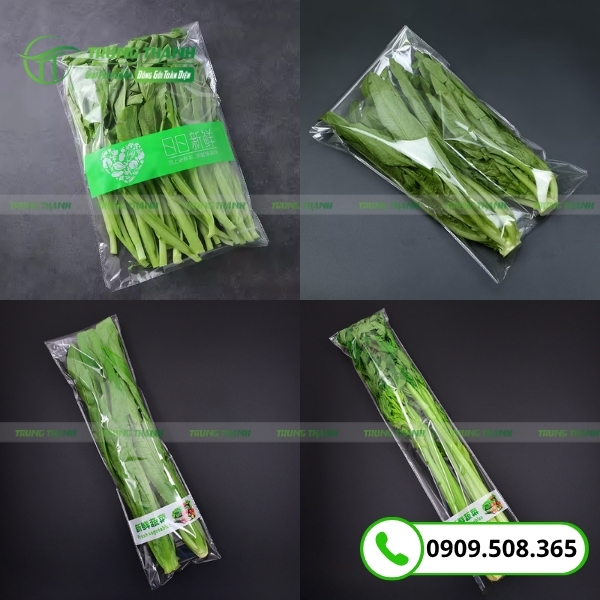 Túi OPP dán miệng đựng rau sạch