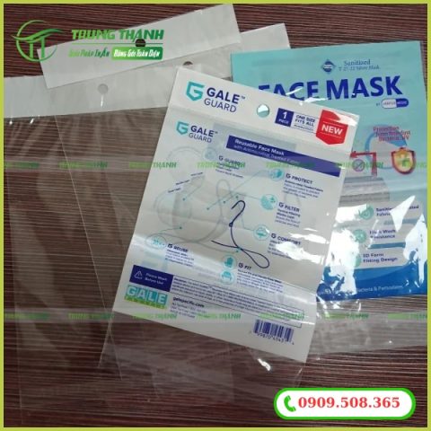Túi OPP màng ngọc đựng khẩu trang