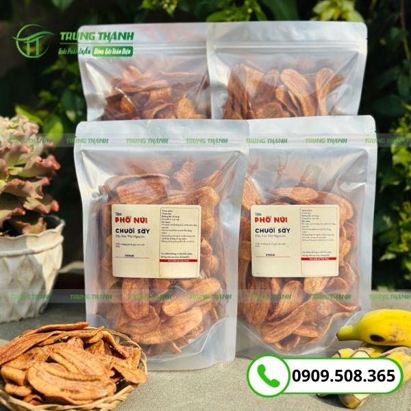 Túi đựng chuối sấy giòn