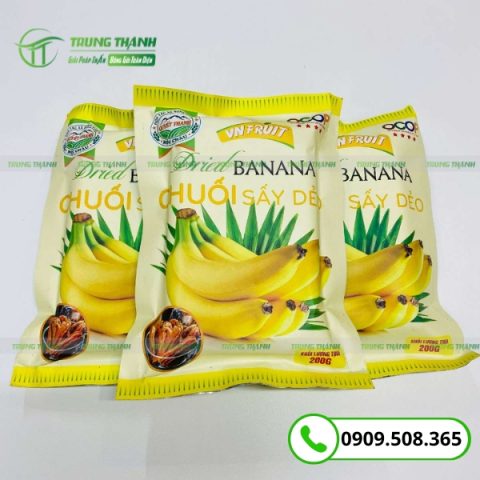 Túi hàn lưng đựng chuối sấy