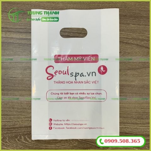 Túi hạt xoài đựng hàng mỹ phẩm, in logo thương hiệu