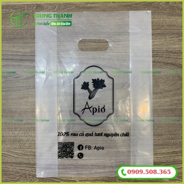 Túi hột xoài trong suốt bằng chất liệu PP