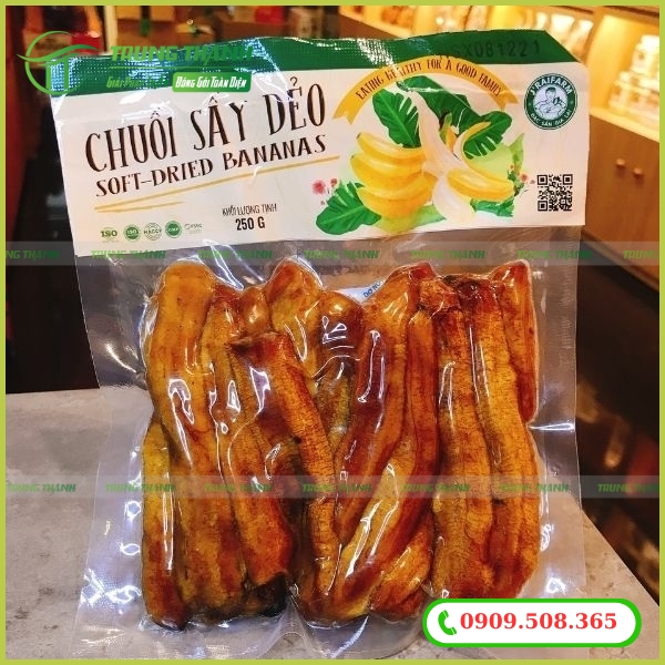 Túi hút chân không đựng chuối sấy