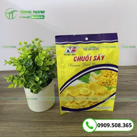 Túi màng ghép đựng chuối sấy