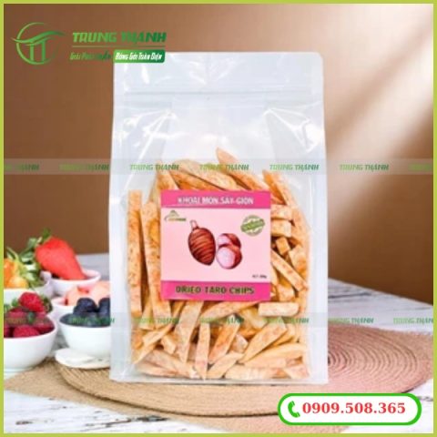 Túi zip 8 cạnh bỏ khoai môn sấy