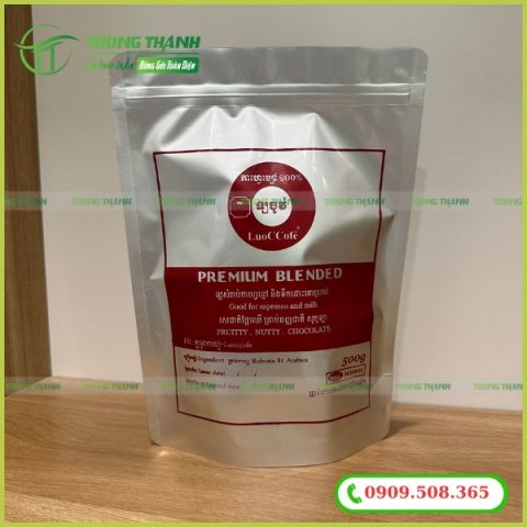 Túi zip bạc 2 mặt