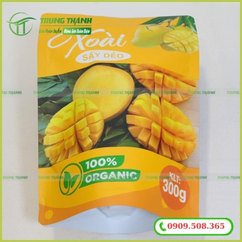 Túi zip đáy đựng xoài sấy