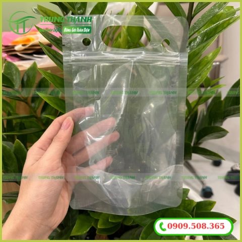 Túi zip đục lỗ trong suốt