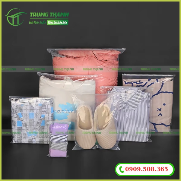 Túi zip đựng quần áo giá sỉ
