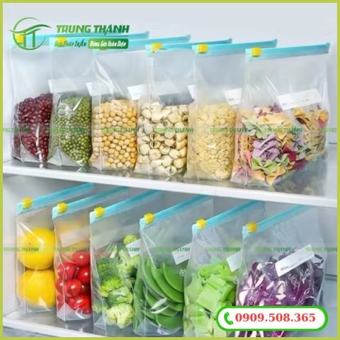 Túi zip đựng thực phẩm có khóa kéo