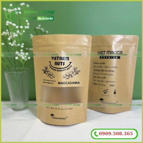 Túi zip giấy đựng thực phẩm tráng PE