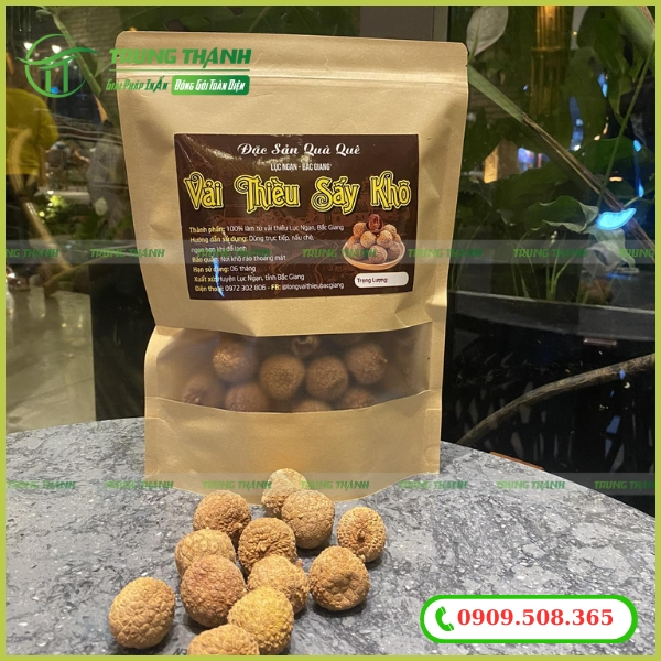 Túi zip giấy đựng vải sấy khô