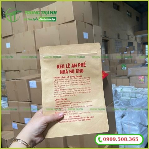 Túi zip giấy kraft chất lượng giá rẻ