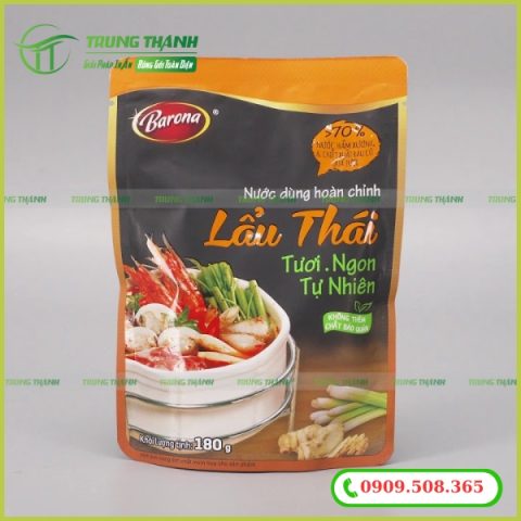 Túi zip màng ghép đựng nước lẩu