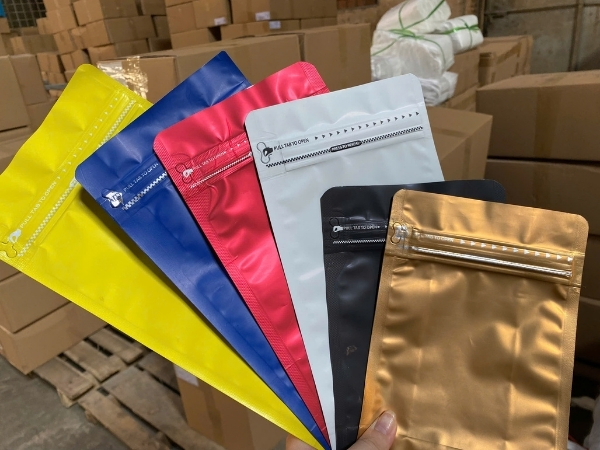 Túi zip màu 8 cạnh siêu đẹp